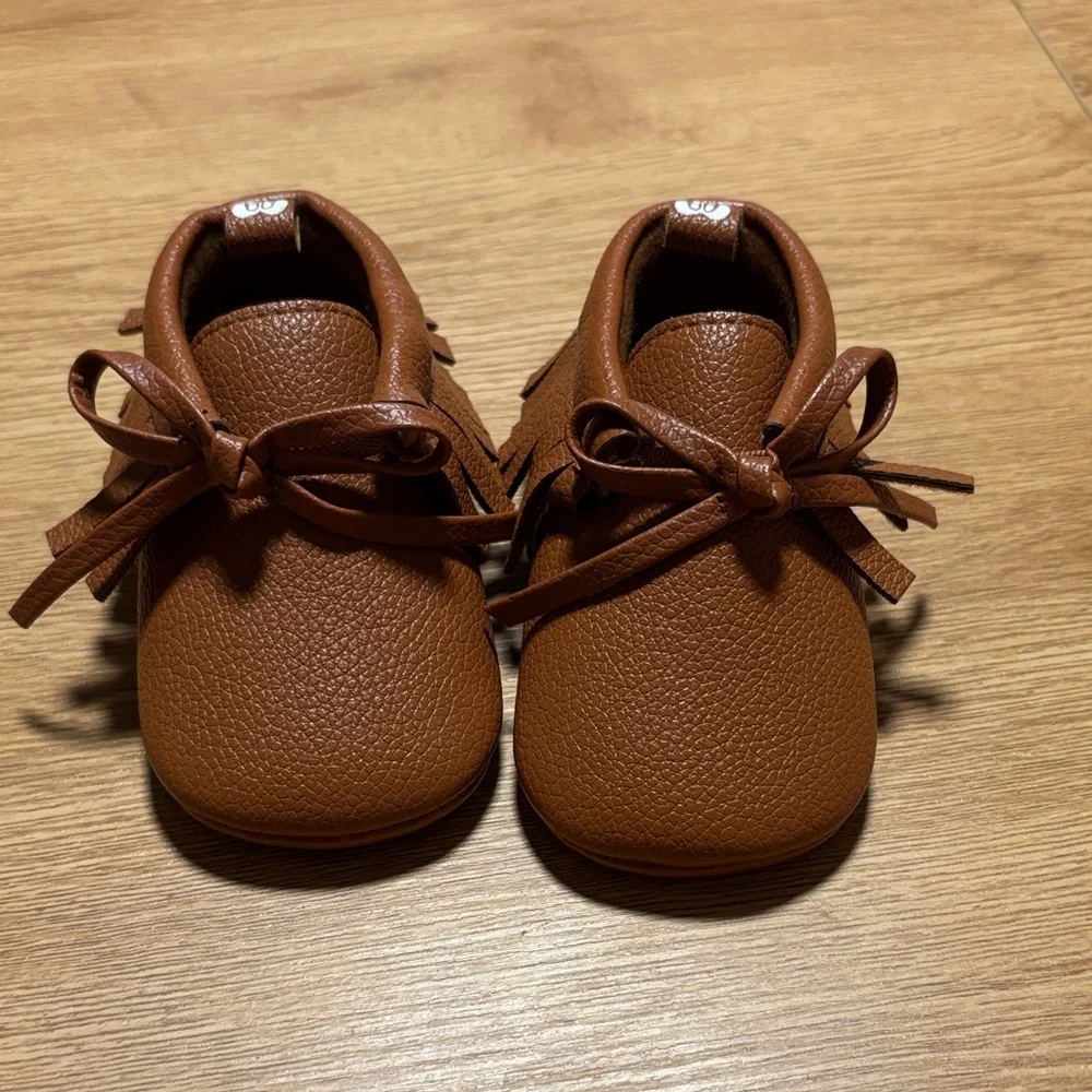 Classic Brown Baby Moccasins